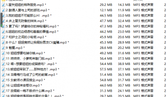 【ASMR中文音声 合集】【 750MB 百度云】